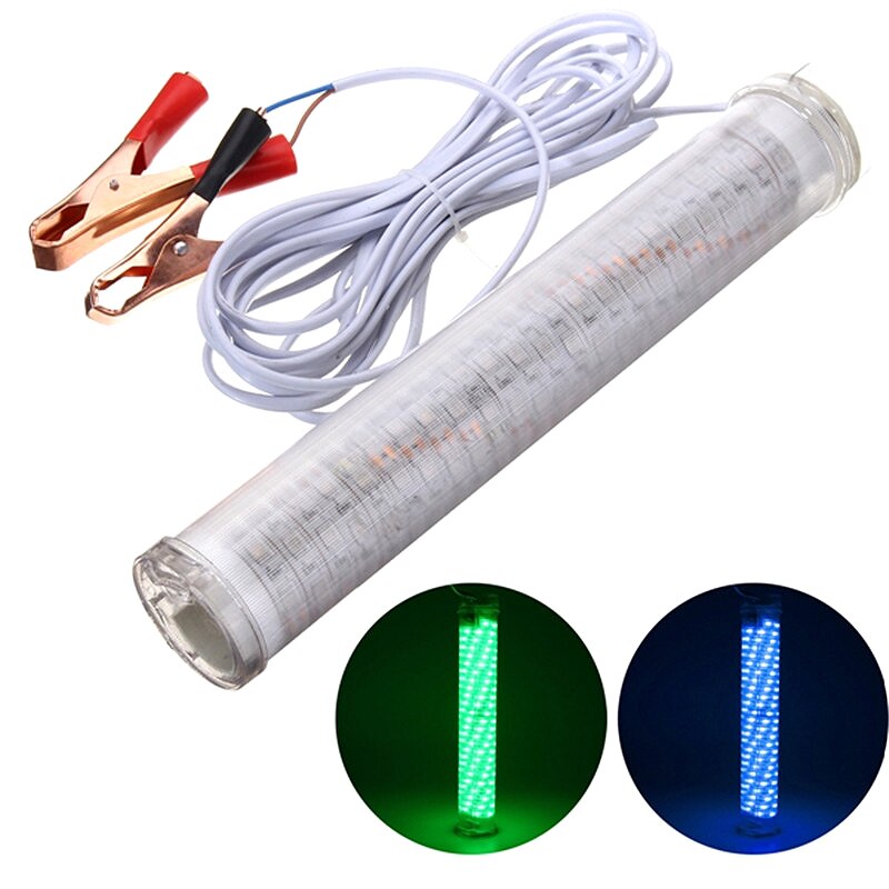 12V Underwater Submersible Fishing Light Night Crappie Green Super Bright 30W Led Shad Squid Boat