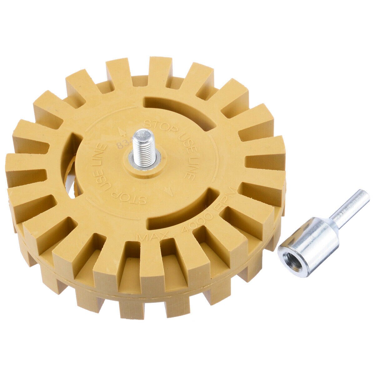 Bil viskelær hjul klistremerke selvklebende gummi vinyl dekaler sett drill adapter disk 100mm fjerner folie