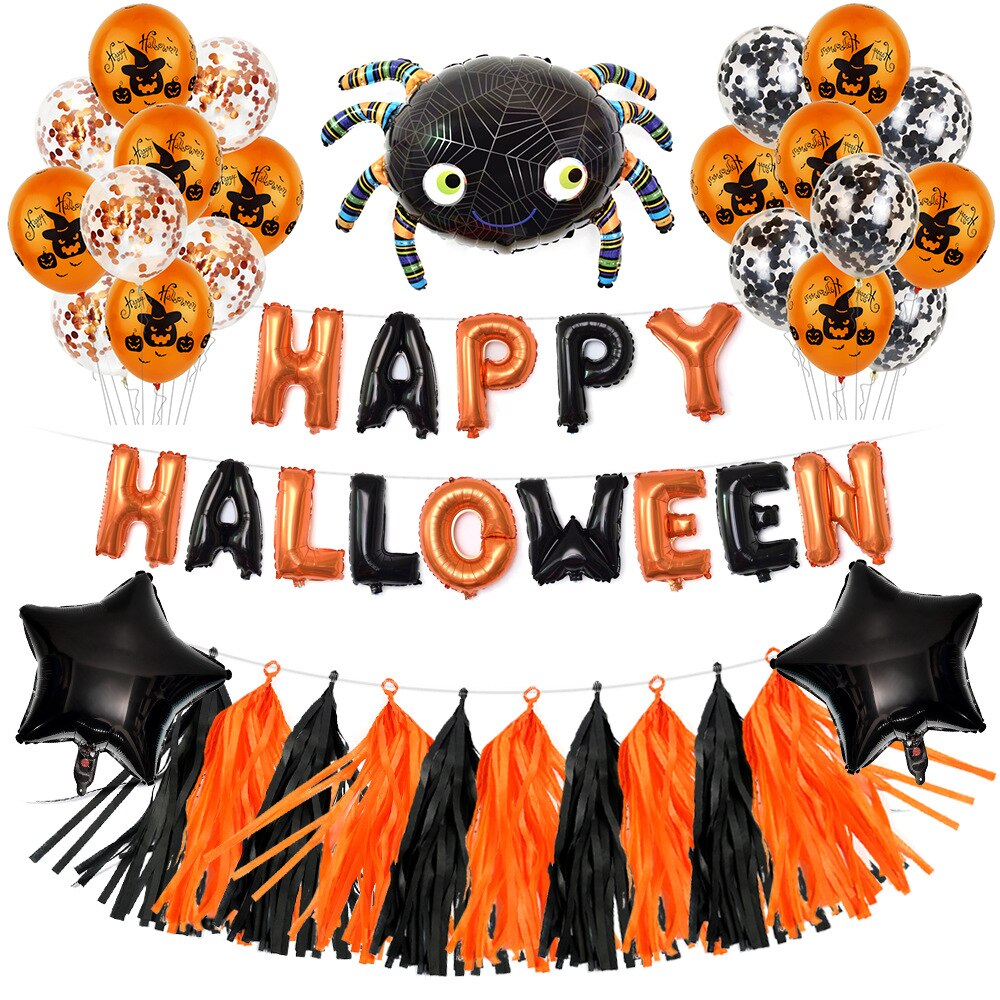 Pompoen Happy Halloween Ballonnen Folie Ballonnen Cijfers Dieren Ballons Accessoires Decor Halloween Event Feestartikelen: B