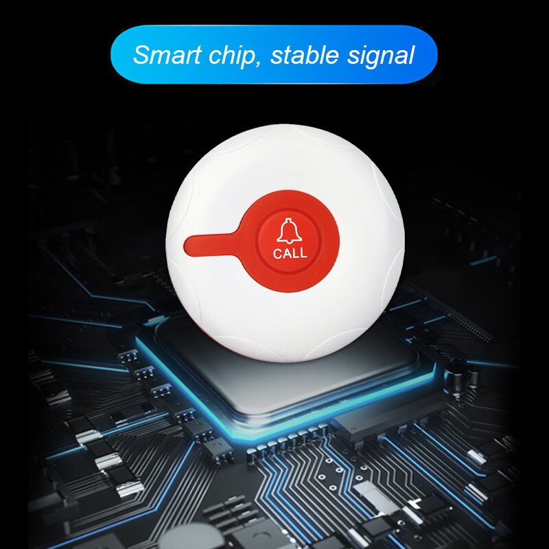 RETEKESS TD009 433MHz Call Transmitter Button Wireless Pager Waterproof for Restaurant Calling System Restaurant Spar Hotel