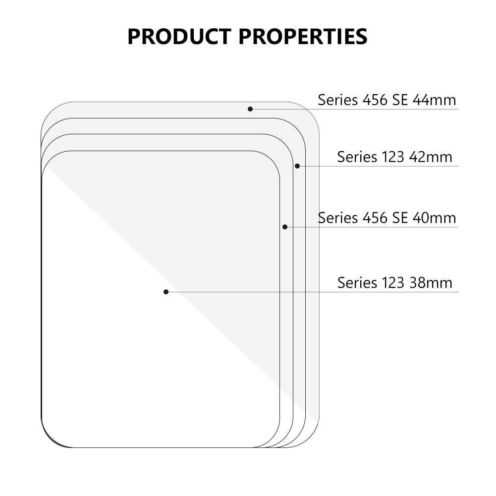 1/3Pcs Gehard Glas Screen Protector Voor Apple Horloge Serie 6 5 4 3 2 1 Se 38 40 42 44Mm Voor Apple Iwatch Screen Protector Film