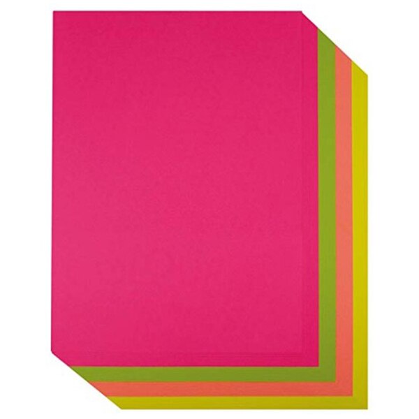 120X Sheets Of A4 Neon Card - Fluorescent Craft Card Stock