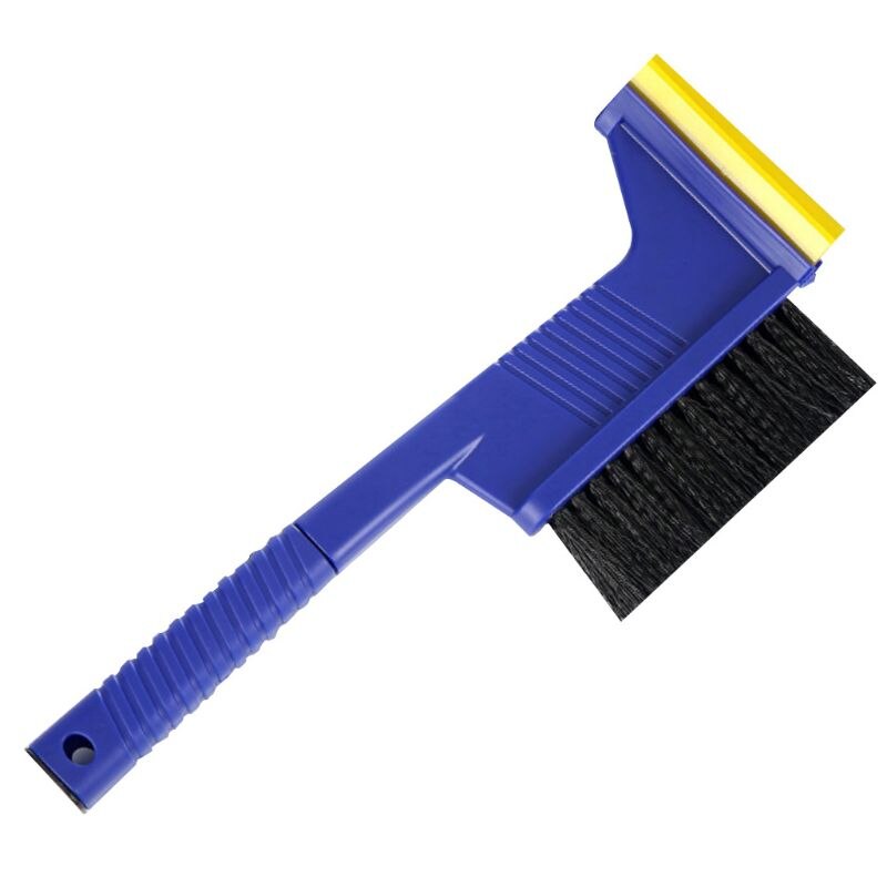 Pala de nieve para coche, raspador de hielo para vehículo, cepillo retráctil para quitar ventanas: B