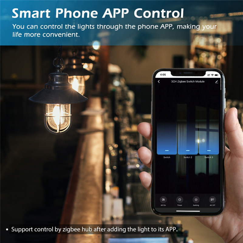1/2/3/4CH Zigbee Smart Switch Modul Mit Netural Drahtlose Licht Schalter Relais AC100-240V Voice Control mit Google Home Alexa