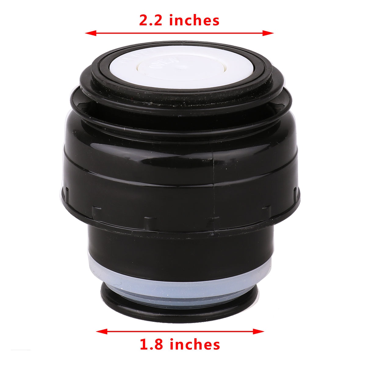 3.5/4.5/5.2cm Vacuum Flask Lid Portable Universal Thermos Bottle Cover Outdoor Travel Bottles Cup Seal Stoppers Accessories: 4.5cm Black