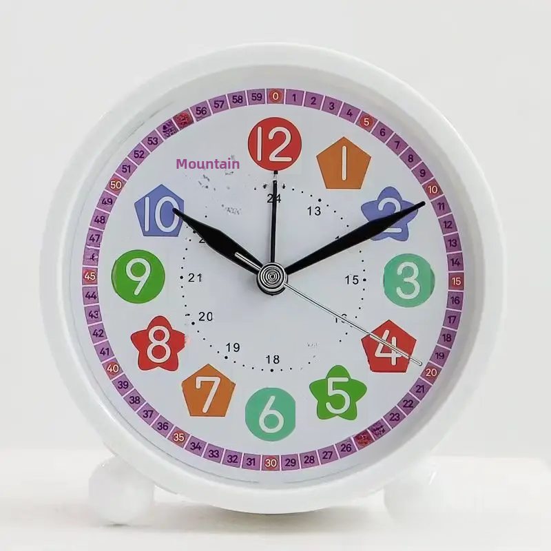 Cutesimple Alarm Clock For Children Early Education Desktop Wake-up Tool Bedroom Study Clock Easy To Read Time Display: MULTI