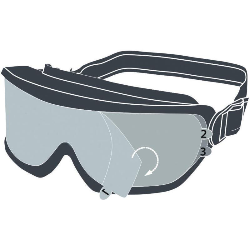 Delta Plus GALERAS CLEAR Safety Goggles Indirect Vent Anti-Fog, Scratch-Resistant Polycarbonate
