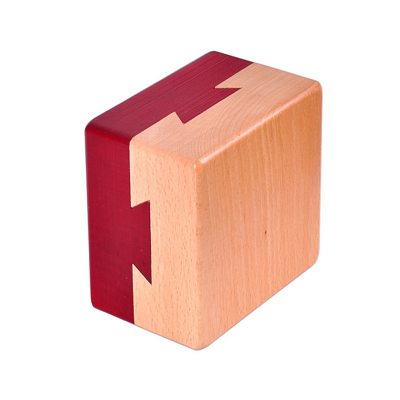 Unmöglichke Puzzlebox mit versteckten Fächern, 3D-Gehirnentaser aus Holz für Erwachsene und Kinder, Luban Lock Juegos De Ingenio Madera