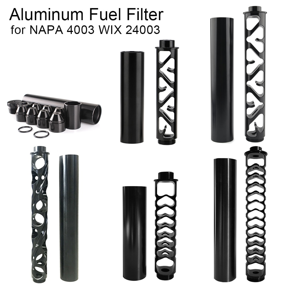 Aluminum Tuning Car Oil Fuel Filter Solvent Trap for SKS SCS 22lr 1/2-28 5/8-24 NAPA 4003 WIX 24003 6 10 12 Inch Black Titanium