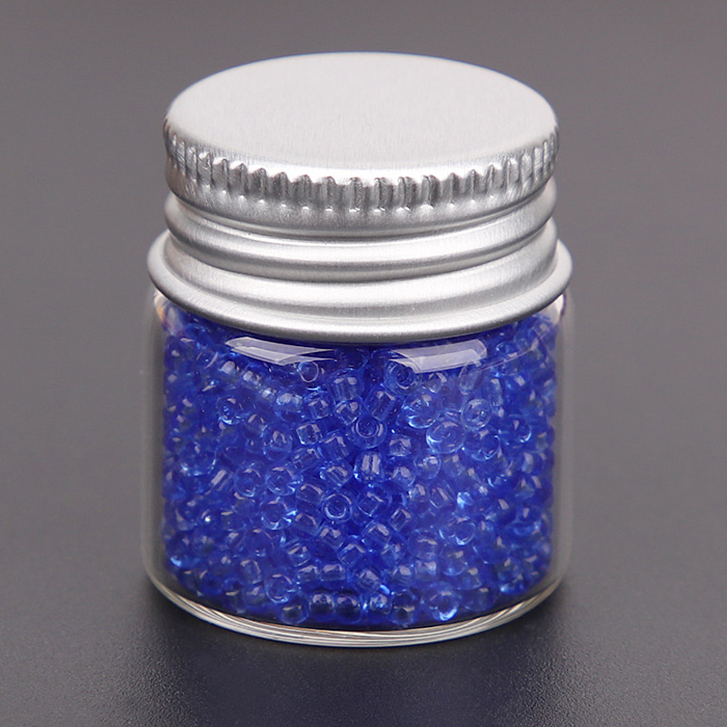 1600 stk små gjennomsiktige perler 2mm glassfrøperler for håndarbeid med beholderoppbevaringsboks for å lage armbåndssmykker: 4