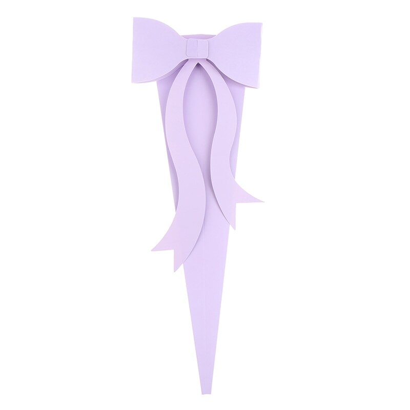 1pc Bowknot Flower Packaging Box Portable Rose Flower Box Paper Bag Single Bouquet Box Valentine's Day Birthday Party: PP