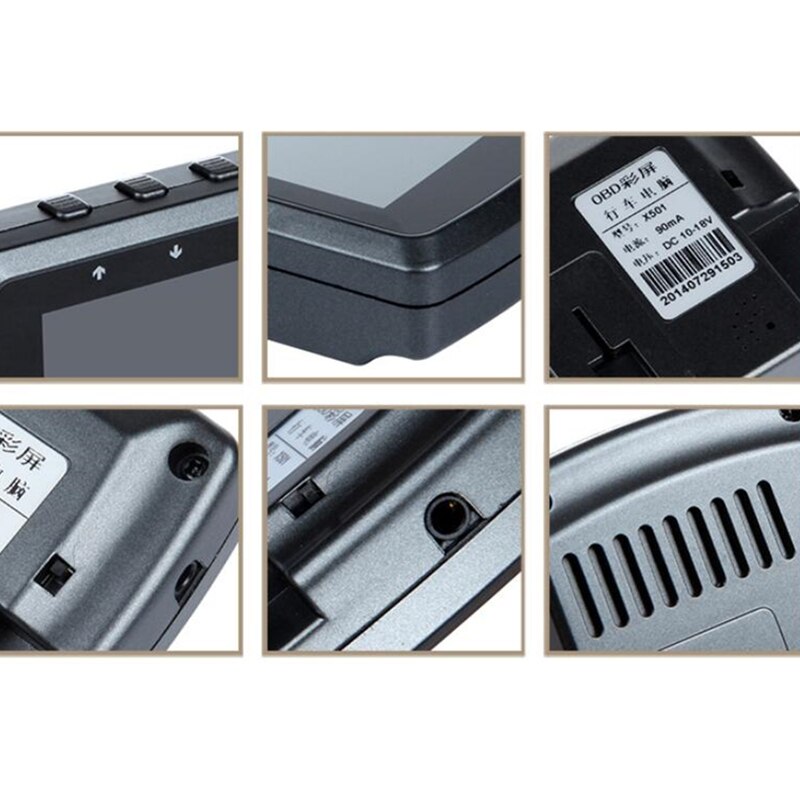 Head Up Display OBD2 Auf-board Computer Für Auto Kraftstoff Verbrauch Temperatur Tacho Meter OBD2 HUD Display Auto Zubehör