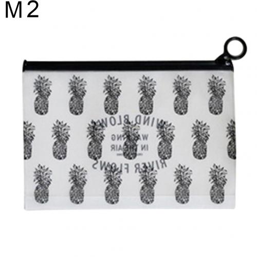 Tragbare PVC Wasserdicht transparent Druck machen-hoch Tasche Schreibwaren Lagerung Beutel: M2