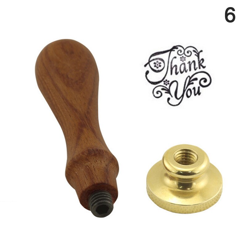 1Pc Retro Houten Stempel Klassieke Waxseal Stempel Oude Seal Post Decoratieve Antieke Stempel: A6