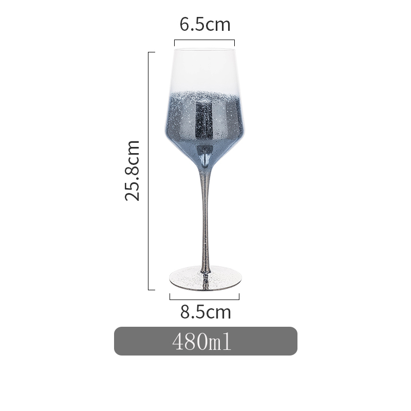 Copa de vino de cielo estrellado con personalidad, copa de champán, Copas de cristal para beber en casa, Copas de cóctel, Bar, Hotel: M03  Blue