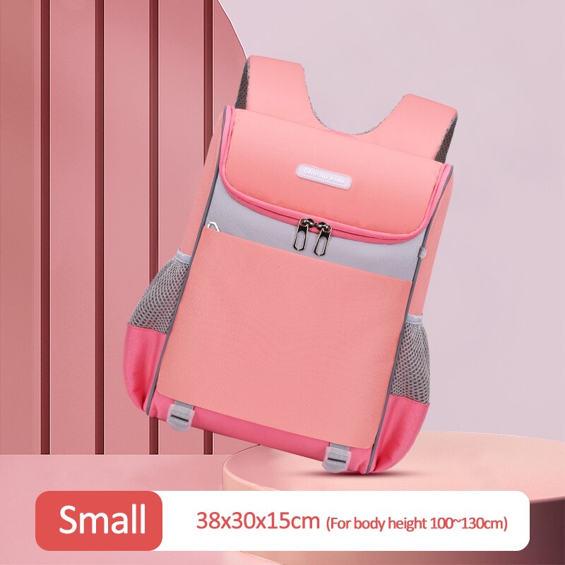 Crianças schoolimic ortopédico primária criança mochila infantil escola 6 12 12 anos meninos meninas mochila: Small Pink