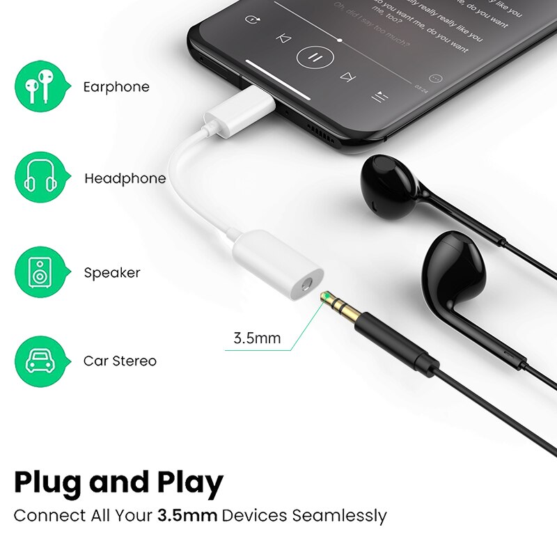 Oryginalny rodzaj Usb C robić 3.5mm Jacek kabel adaptera audio Aux dla Xiaomi Mi 12 11 9 zawodowiec Redmi K40 Podkładka 5 słuchawki konwerter Dac Tipo