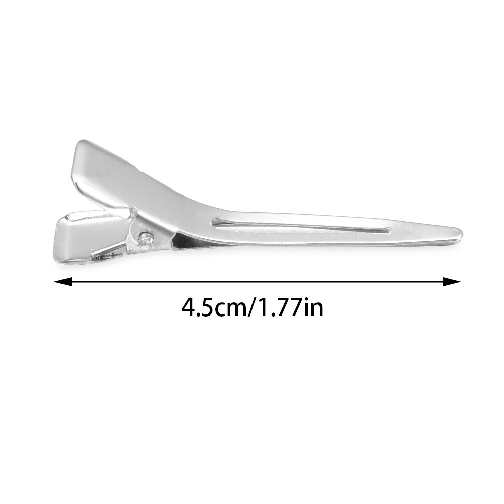 6/12 pcs 1.8&quot; Metal Curl Hair Clip Hair Pin No Bend Curl Hair Clamp For Hair Extensions Salon Hairstyling Tool