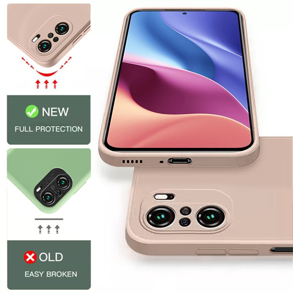 Coque carrée originale en Silicone liquide pour Xiaomi POCO F2 Pro, protection d'objectif d'appareil photo, coque arrière de téléphone souple F2Pro, armure antichoc