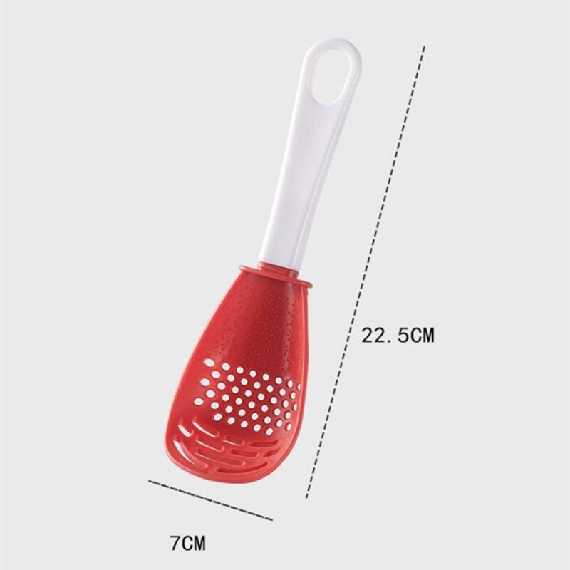 Passoire à filtre multifonction, cuillère à moudre, presse à gingembre et à ail, en Silicone, séparateur d&#39;œufs blancs, 1 pièce