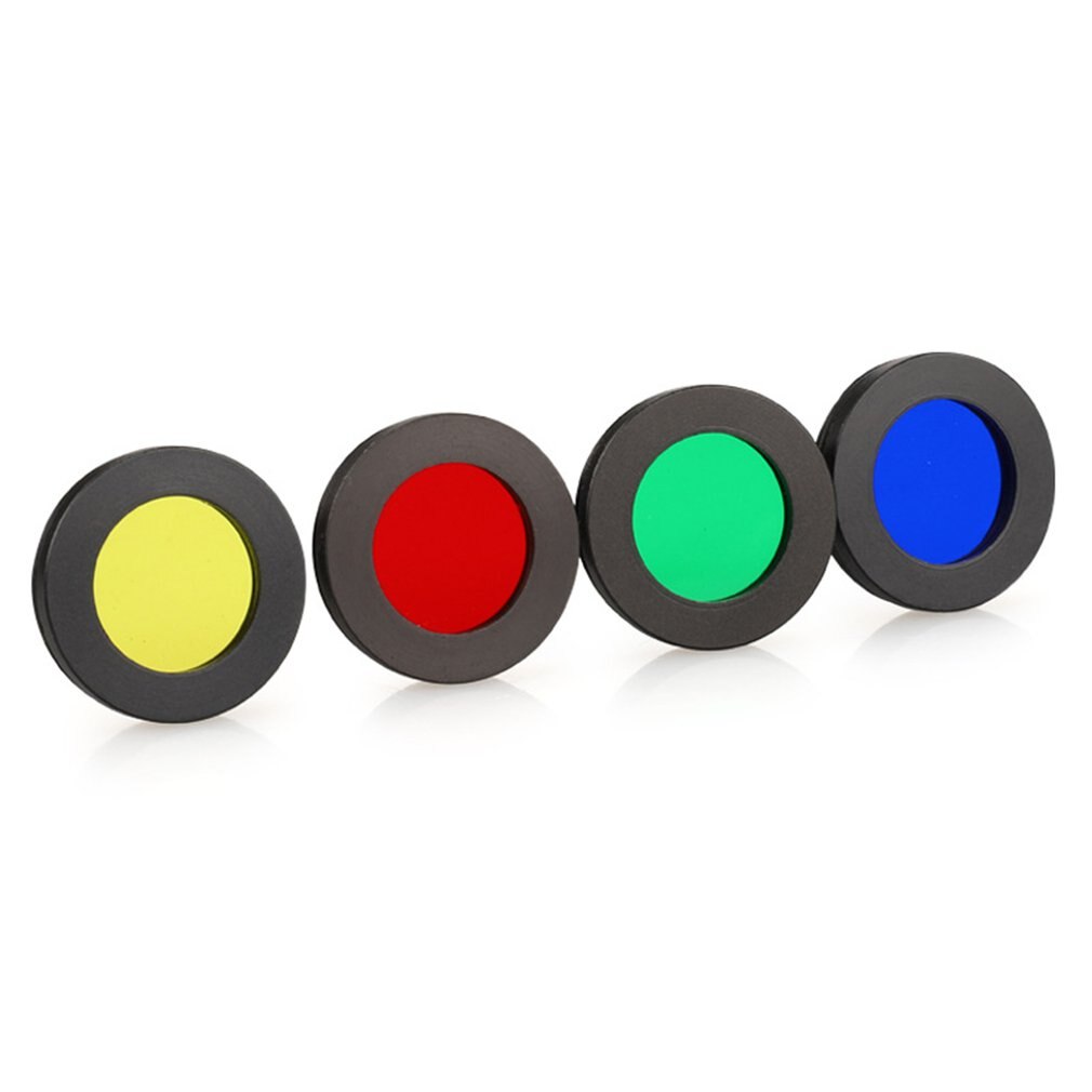 4 Kleuren Telescoop Zon Maan Planeet Filtet Oculairs Filters Voor Enhancing Definition Resolutie Metalen Interface