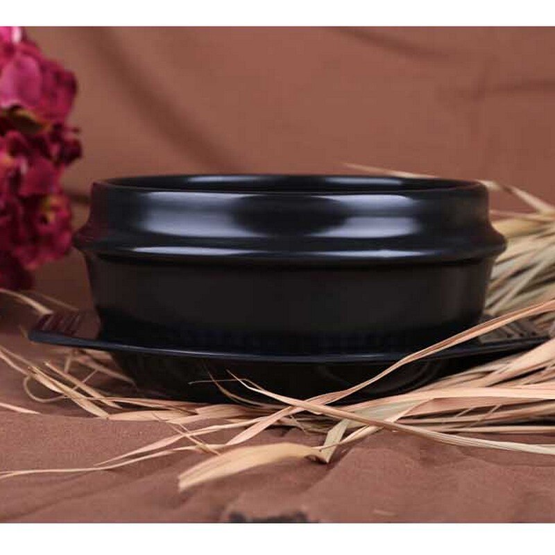 Classic Korean Cuisine Sets Stone Bowl Pot for Bibimbap Ceramic Soup Ramen Bowls With Packing Ceramic