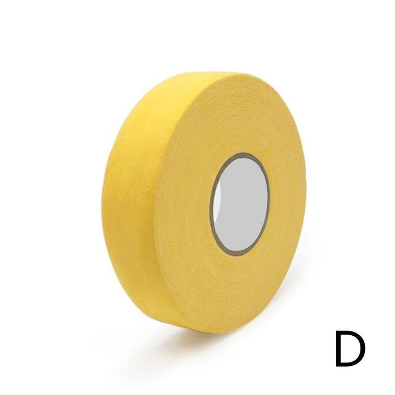 1 Roll Multifunctionele Anti-Slip Tape Ijshockey Badminton Handvat Fiets Grip Stuur Anti-Slip Polyester Sticky Ijs hockey Tape: Yellow