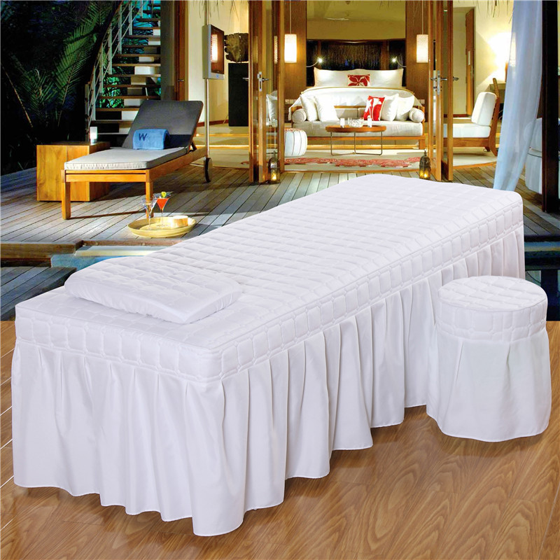 Massage Tafel Laken - Effen Kleur - Polyester Katoen Mix - Met Gat voor Salon & Thuisgebruik