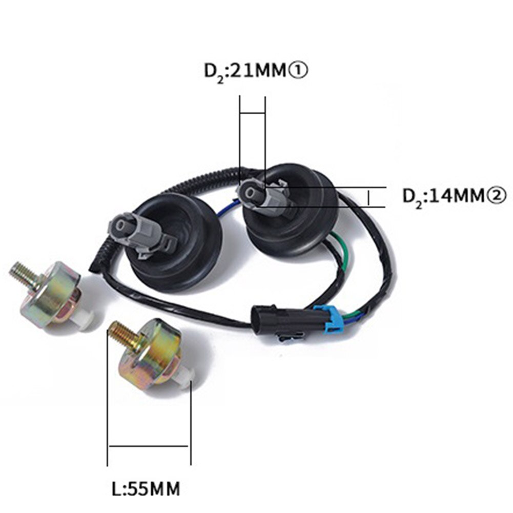 Knock Sensor for Chevy GMC Silverado Sierra Cadillac 5.3L 6.0 w/Harness