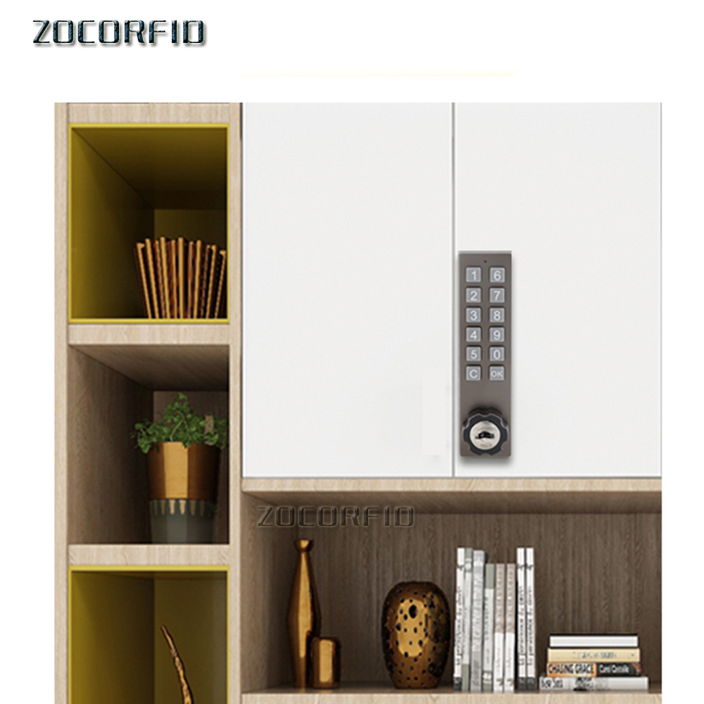 Lithium battery Electronic cabinet panel password lock Digital electronic smart cabinet lock password keypad electronic lock