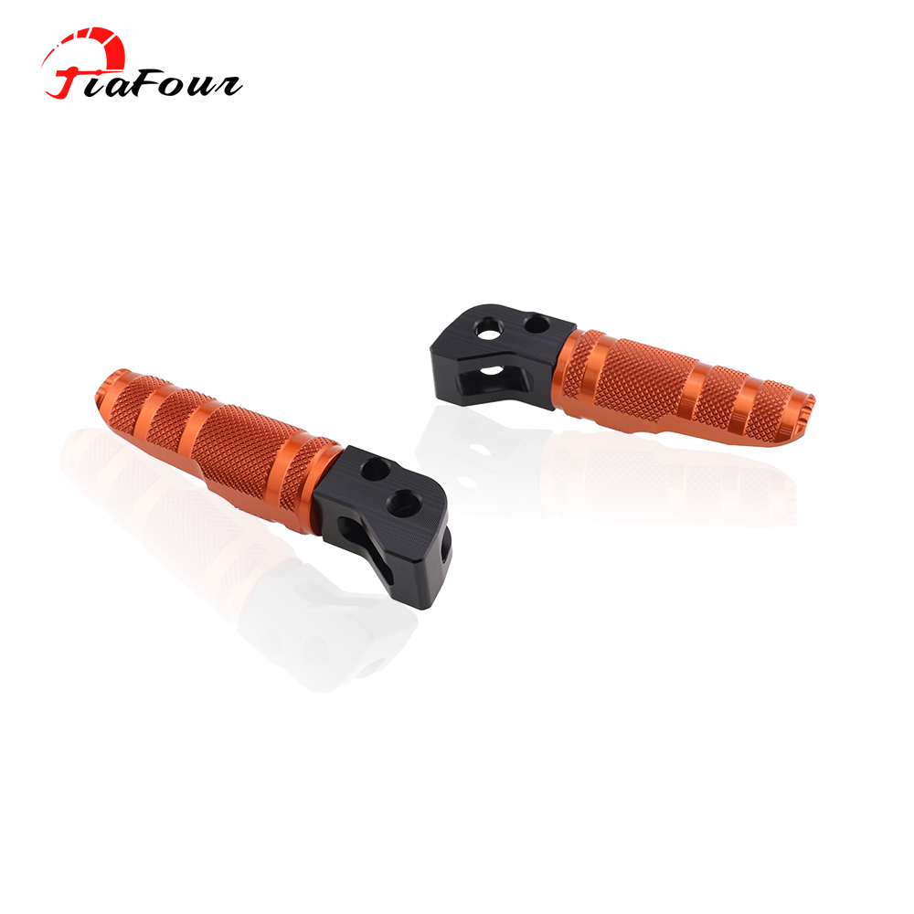 Fit DUKE 125 DUKE 200 DUKE 250 DUKE 300 Rearset Footrests For RC125 200 390 Foot Rest Foot Pegs Pedal Foot Stand: Orange