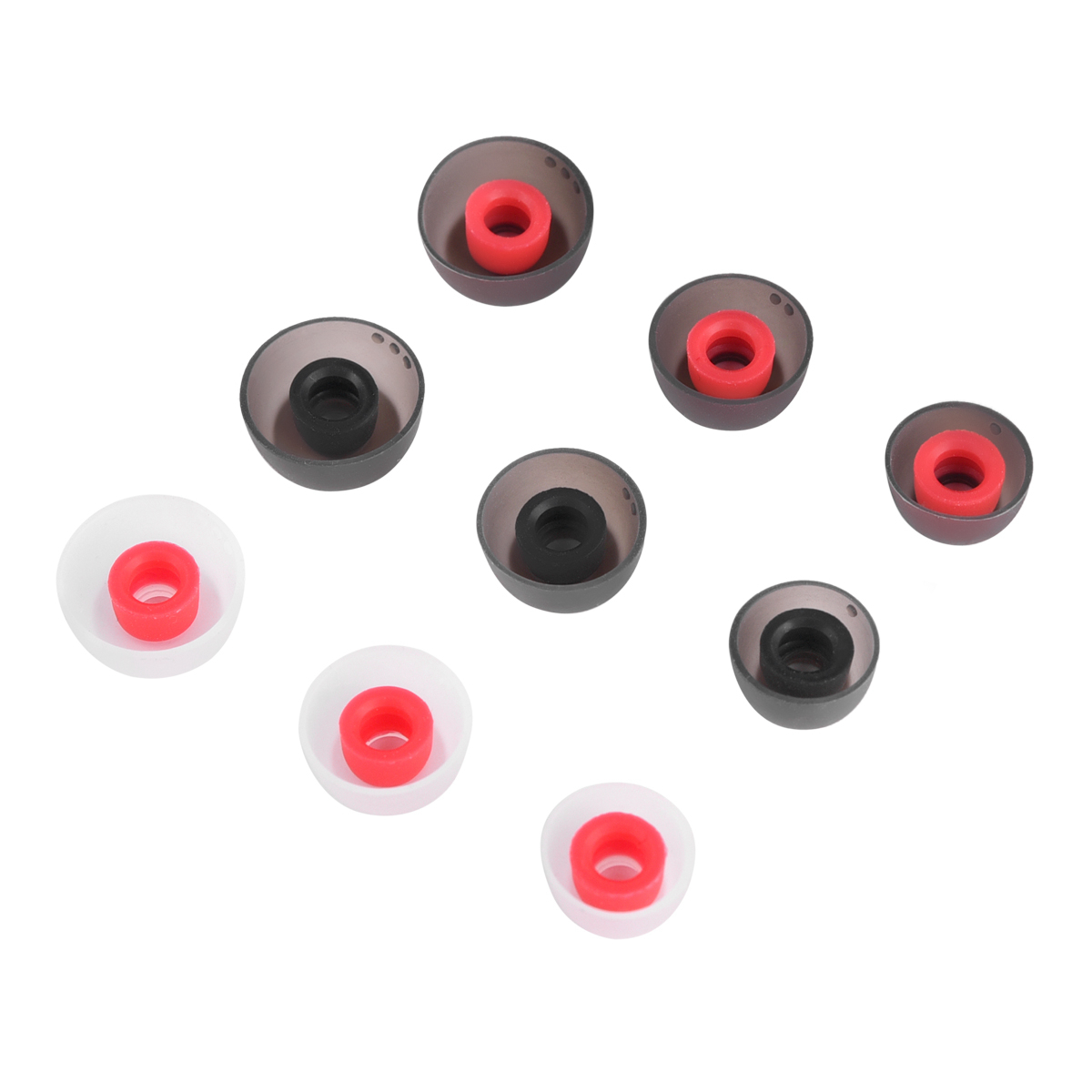 6Pcs Silicone Ear Tips for QCY T1 T13 T2 T5 QCY T17s E10 ZS10PRO Eartips for Jabra Elite 75t 65t Tips Earplugs Earphone 4-5mm