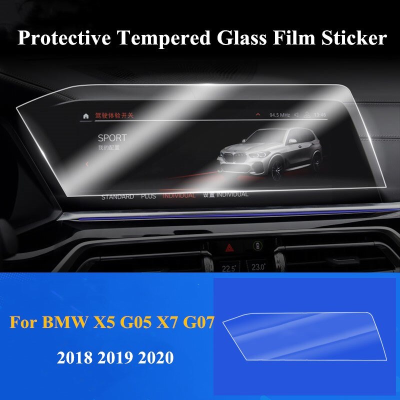 glass protective film For BMW X5 G05 / X7 G07 Car Screen Center Control Navigation Touchscreen Protector Tempered Glass