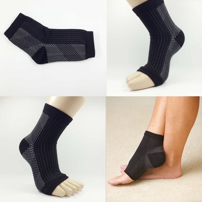 1pc Foot Compression Sleeves Circulation Angel Ankle Swelling Pain Sleeve Relief Ankle Pad Bal