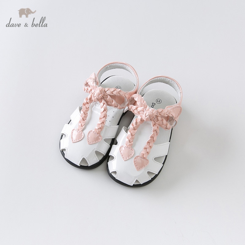 Sandalias de verano DB13465 de Dave Bella para niñas pequeñas, zapatos para recién nacidos, sandalias de niña, zapatos Princesss