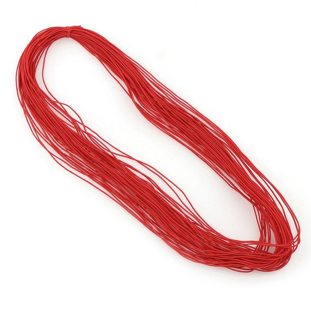 Corde élastique pour noyau élastique | 20 m/ensemble de 14 couleurs, 0.8mm ligne caoutchouc élastique, cordon de perles en Nylon, bracelet à bricoler, collier bijoux couture, accessoires de couture: DK1277-1