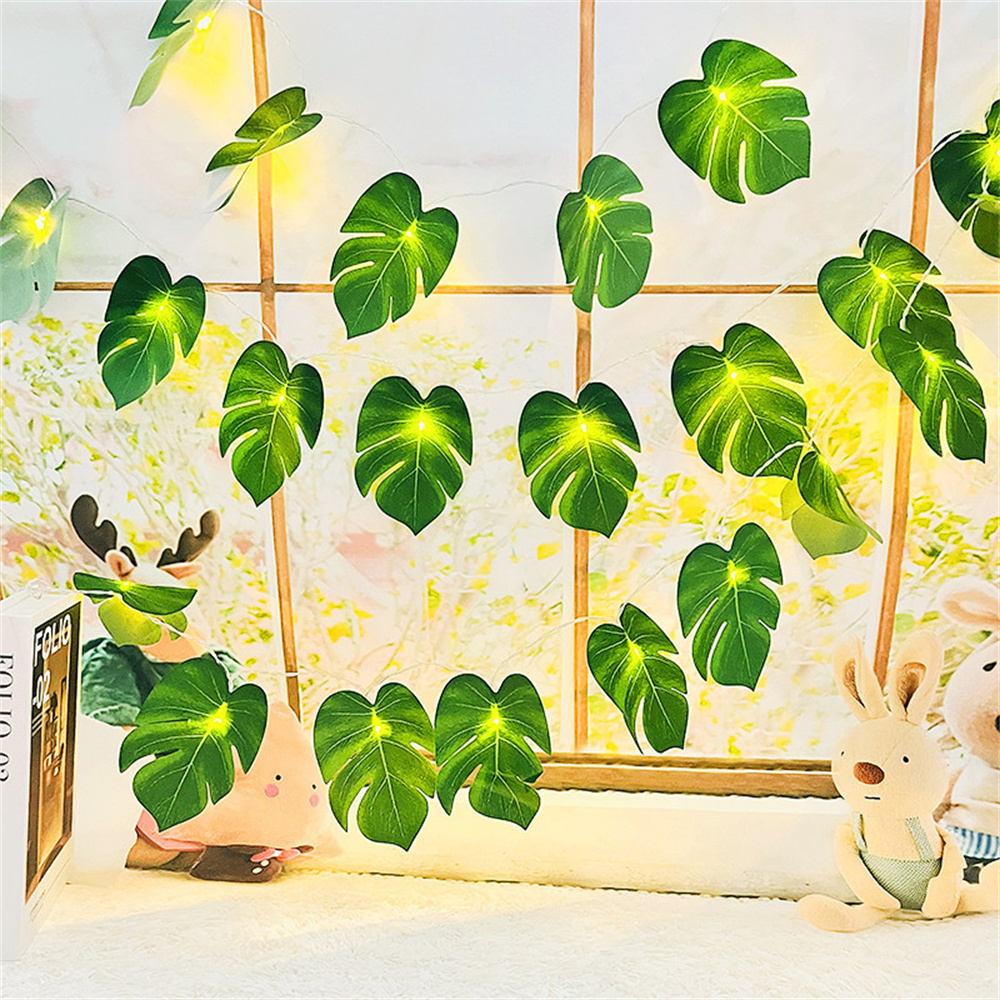 Knstliche Pflanzen fhrte Lichterketten Monstera ...  Grandado