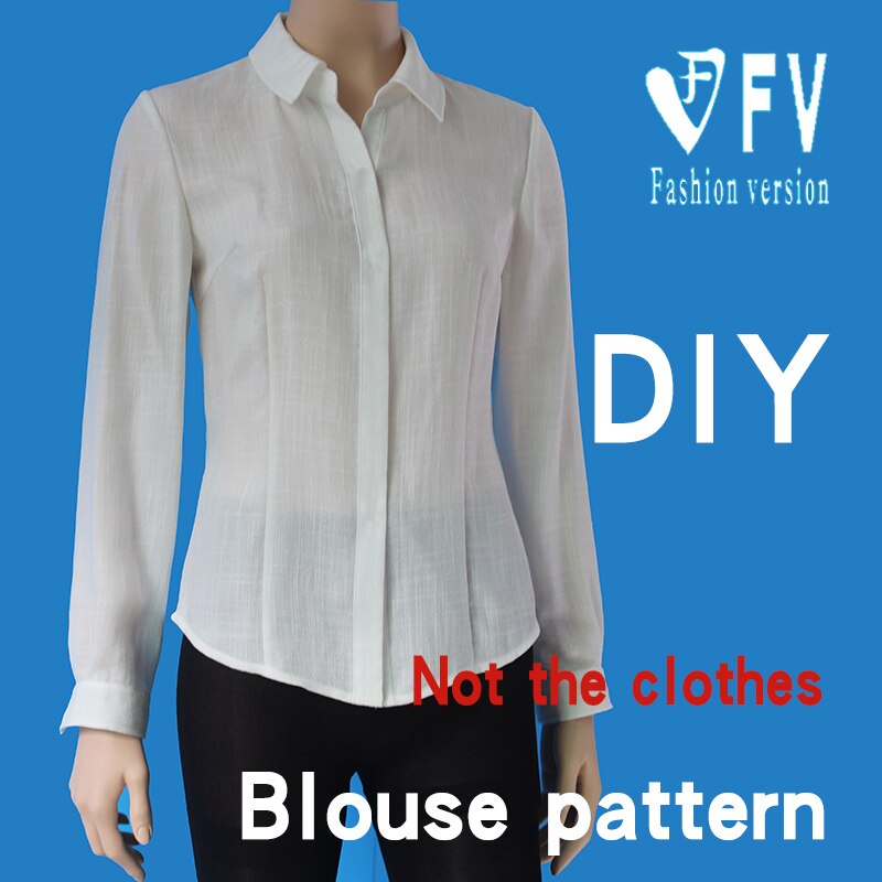 Clothing DIY pattern ladies basic style shirt 1:1 sewing drawing BCY-52