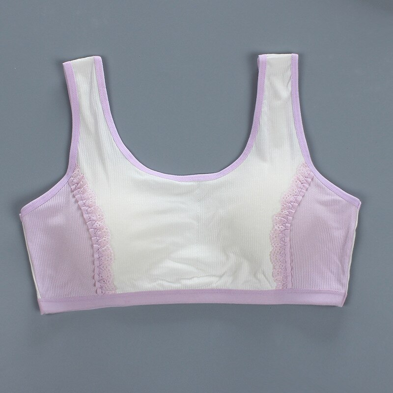 Lace Girls Bra Vest Underwear Suspenders Summer Thin Breathable Elastic Adolescence Period 13-23 Years