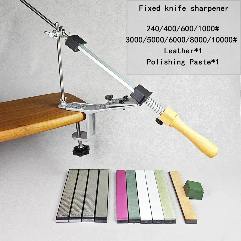 Winkel Feste Messer Spitzer Professionelle Schärfen Stein Küche Schleifen System polnischen Diamant Schleifer Holz Werkzeug Schleifstein: Rosa