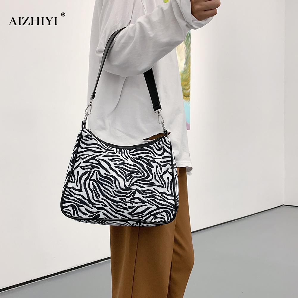 Zebra Ebene Gedruckt Handtasche Totes Frauen Oxford lässig Unterarm Schulter Taschen Tragbare Reise Straße Kupplungen