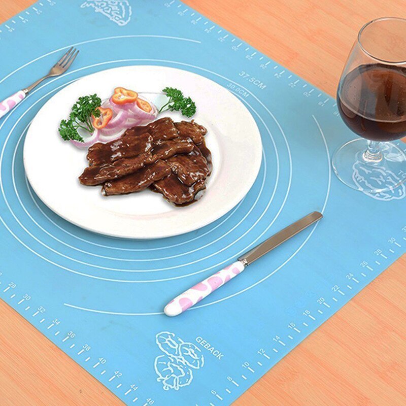 Reusable Silicone Baking Mat Non-stick Oven Patisserie Cake Mat Rolling Dough Pad Mat Large Baking Accessories Tools
