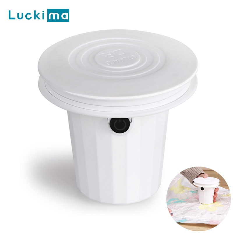 6000Pa Household Vacuum Storage Bag Air Pump Electric Automatic Vacuum Machine Packer for Home Travelling Luggage Space Saver