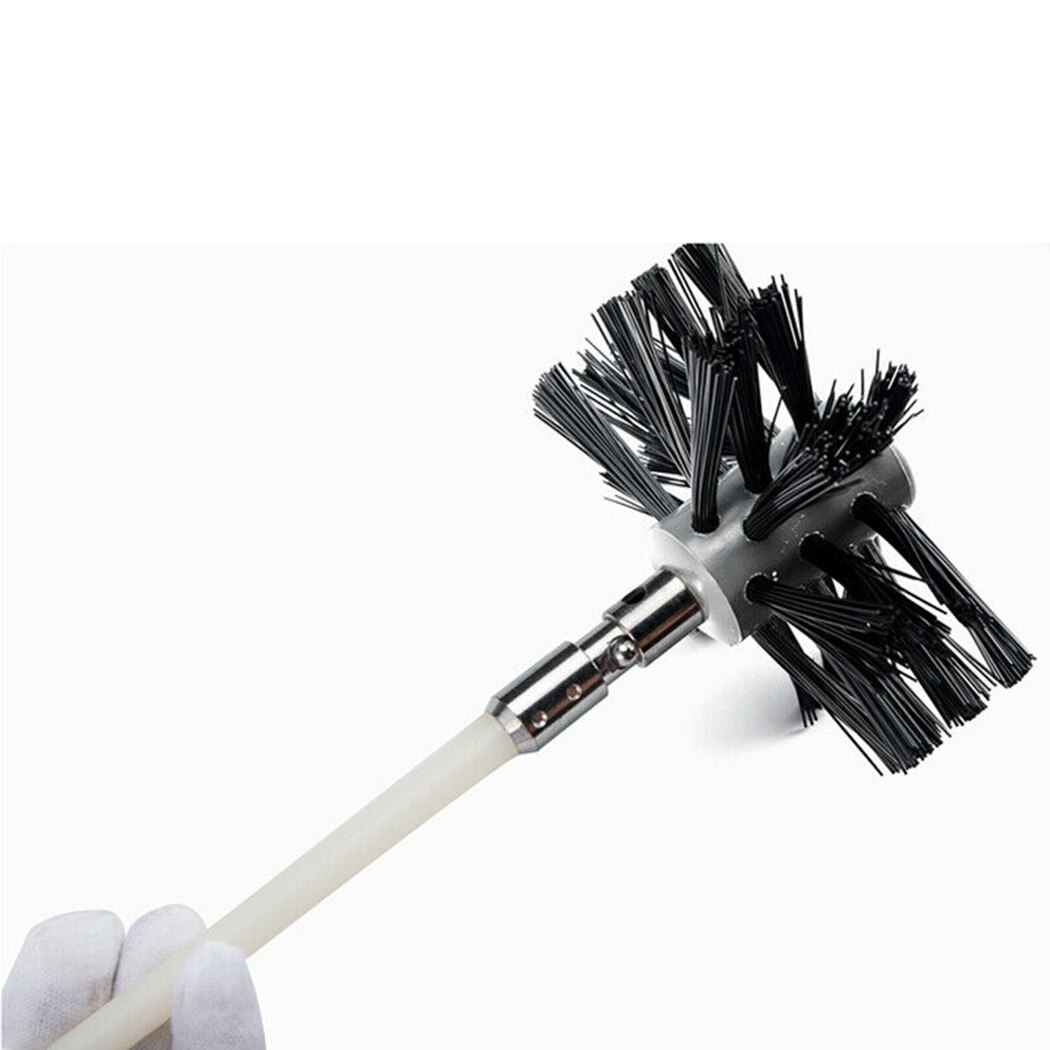 Flexible Chimney Sweep Set Flue Sweeping Brush Rod Soot Cleaning Tools