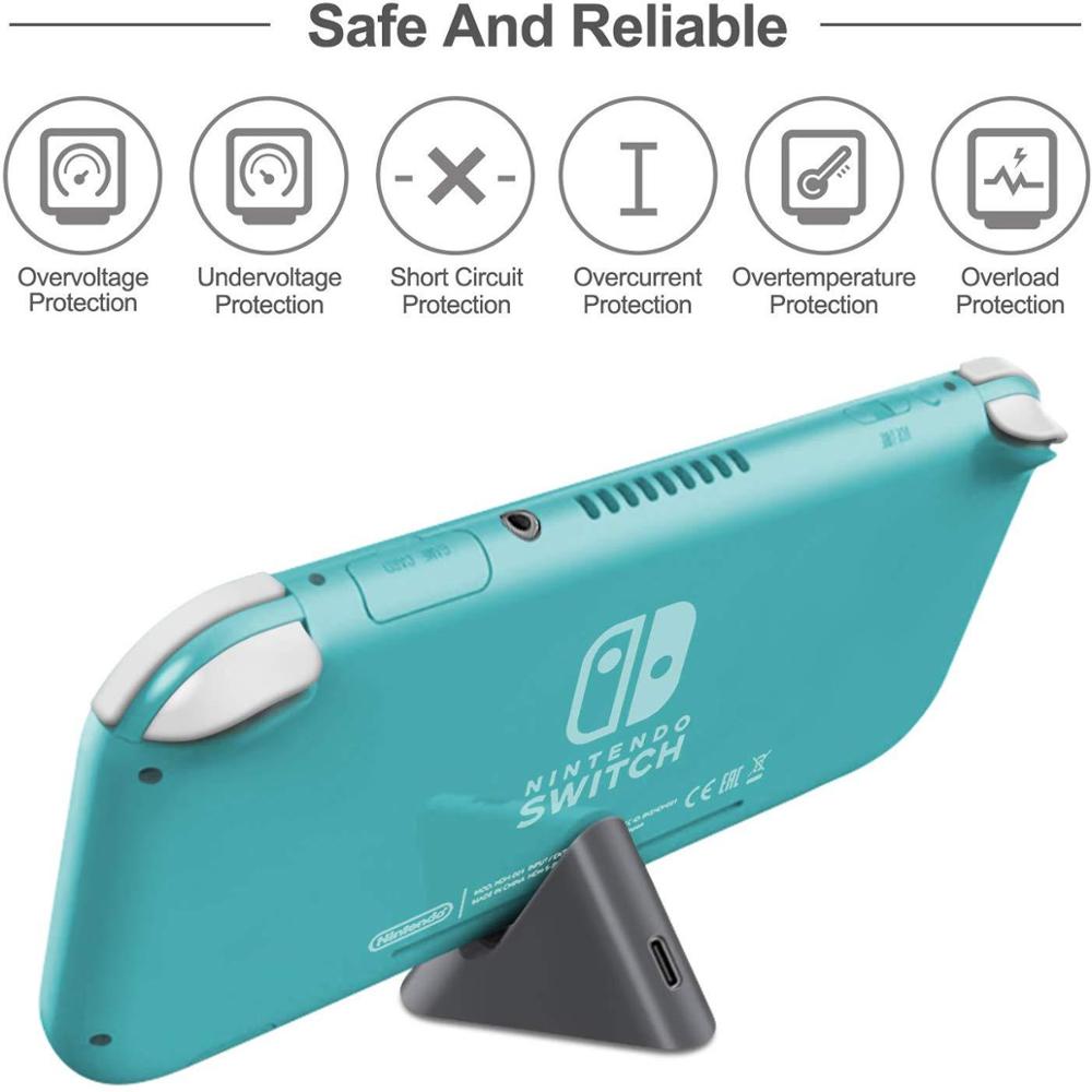 TNS-19062 Charging Station for Nintendo Switch Universal Charging Base For Switch Lite Console Charger Hold Stand