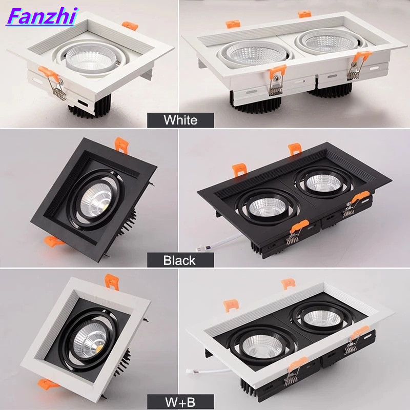 Luz Led empotrable para techo, foco COB regulable, 10w, 20W, 30W, iluminación interior, AC110V-220V