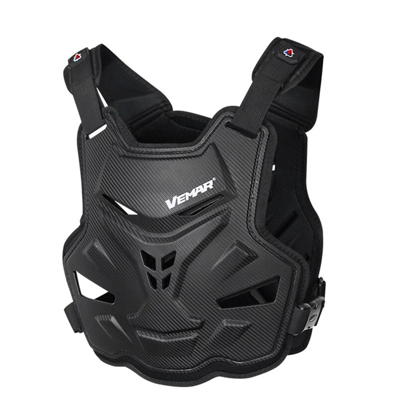 Armadura de cuerpo para motocicleta para adulto, chaleco Protector de espalda y pecho para Motocross, esquí, patinaje, snowboard: Negro