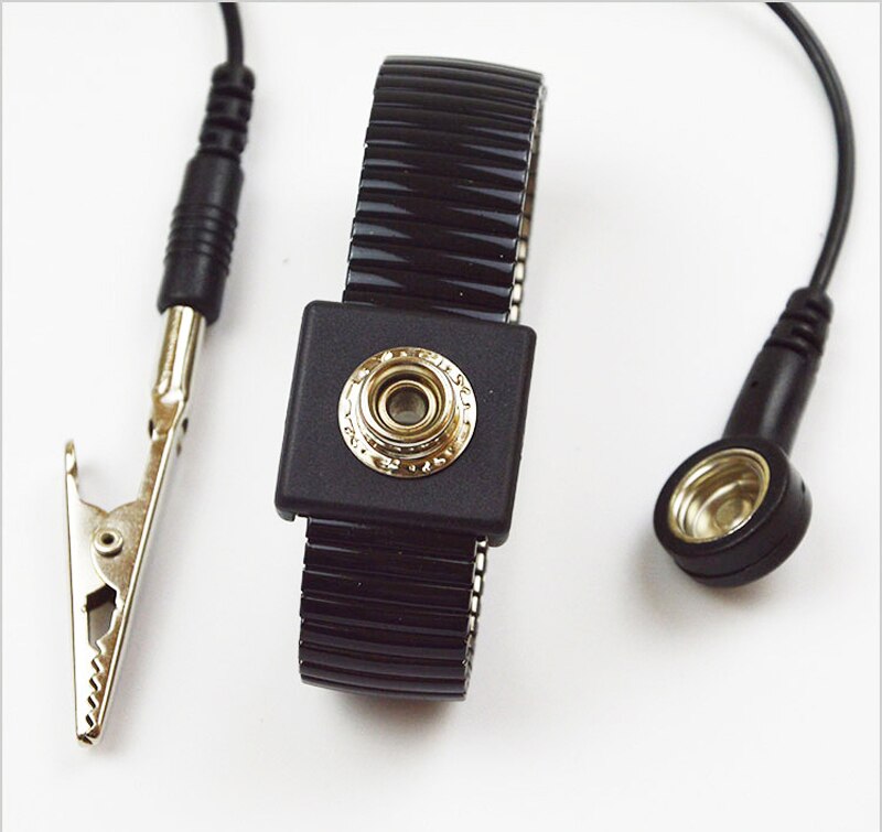 Black Metal Discharge Anti-Static Bracelet Wrist Strap Remove The Body Static Men Women Wristband Safety Working Sport