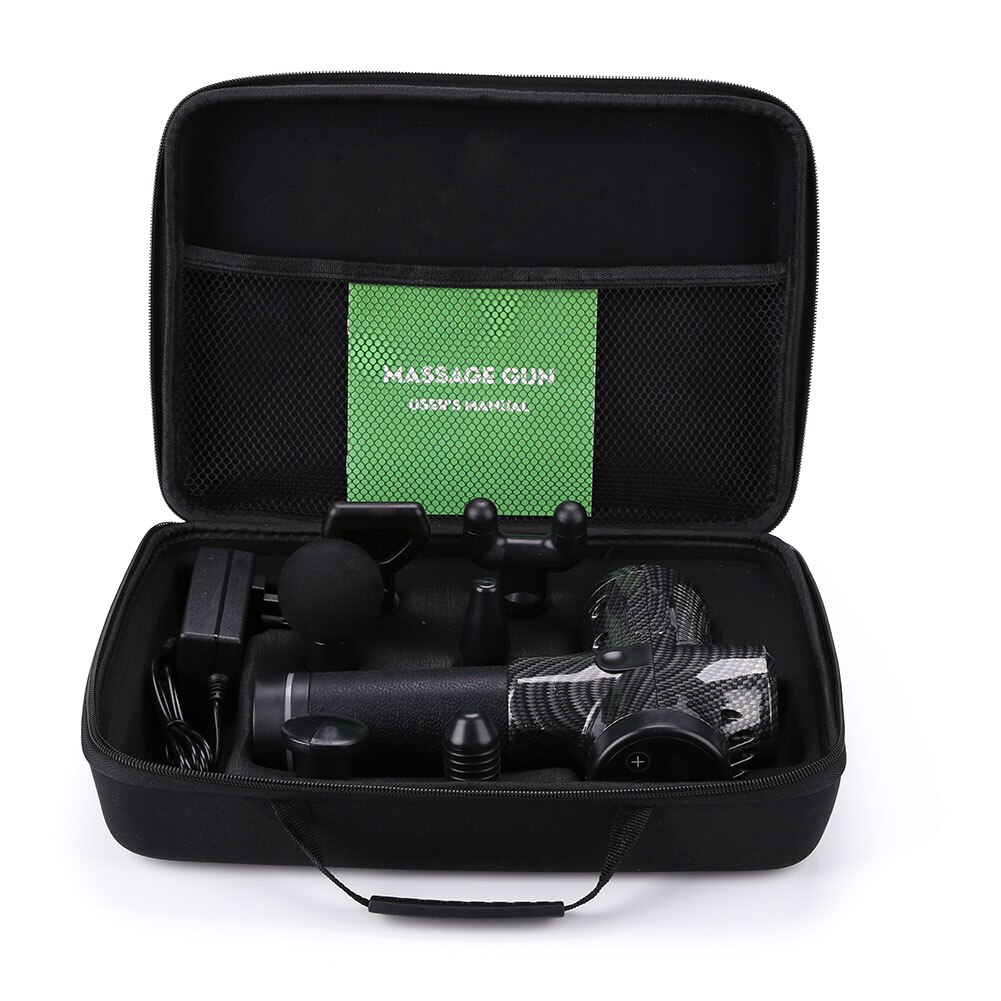 Elektrische massagepistool voor diepe spiermassage, spierpijn, lichaamsmassage, oefentherapie, fasciaal pistool met digitaal display