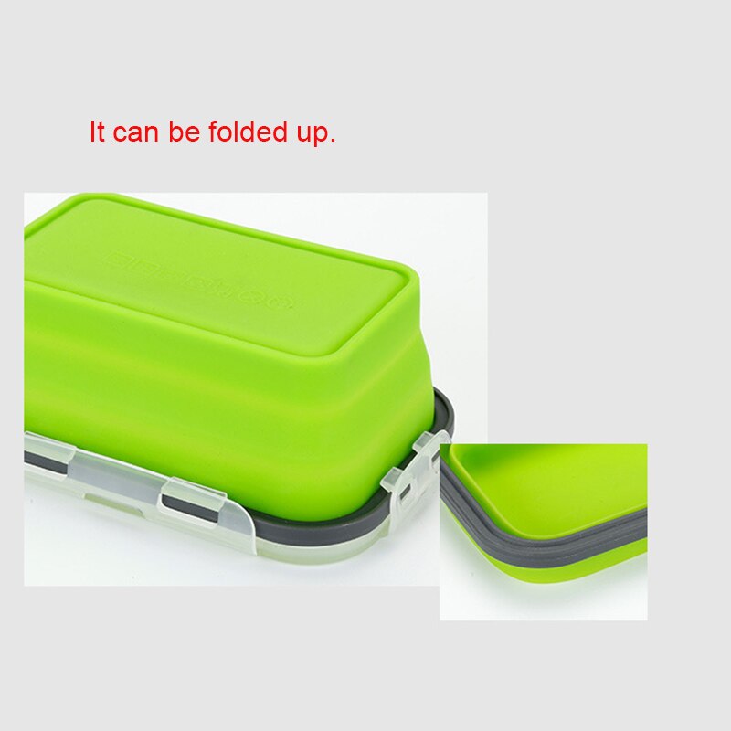 Lunchbox Siliconen Kom Vouwen Opvouwbare Draagbare Voedsel Opslag Container Milieuvriendelijke kan CSV